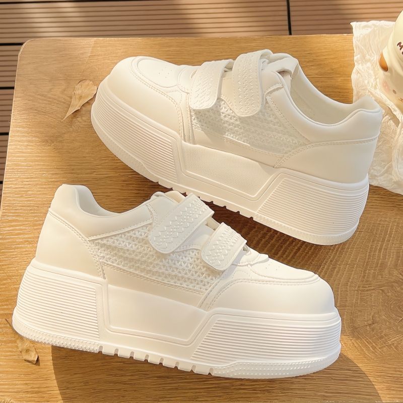 벨크로 플랫폼 스니커즈 여성용 2026 키높이 화이트  - Women'S Fashion Velcro Sneakers 리뷰 및 가격