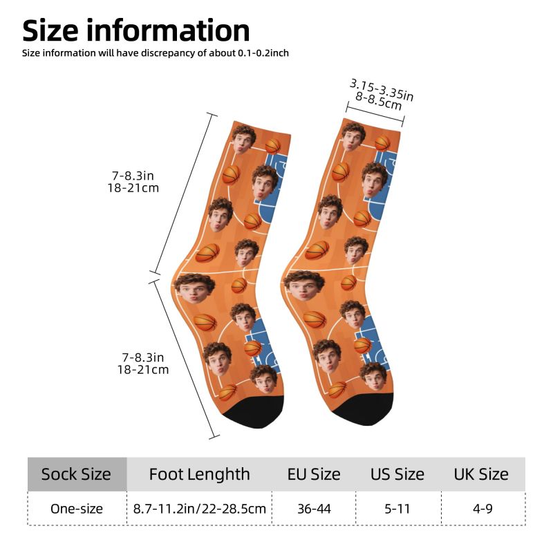농구 얼굴 맞춤형 남성 여성 승무원 양말 남녀공용 패션 - Women Fashion Designer Dresses Photos 리뷰 및 가격