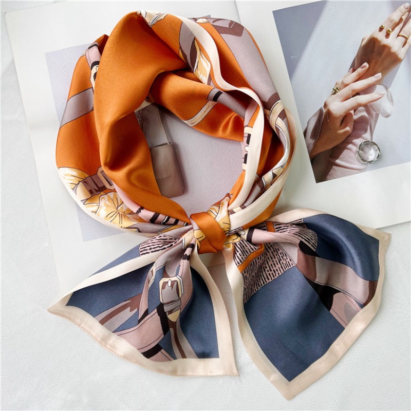 100% 멀버리 실크 스카프 여성 봄 여름 롱 버클 더 - Women Fashion Necktie 리뷰 및 가격