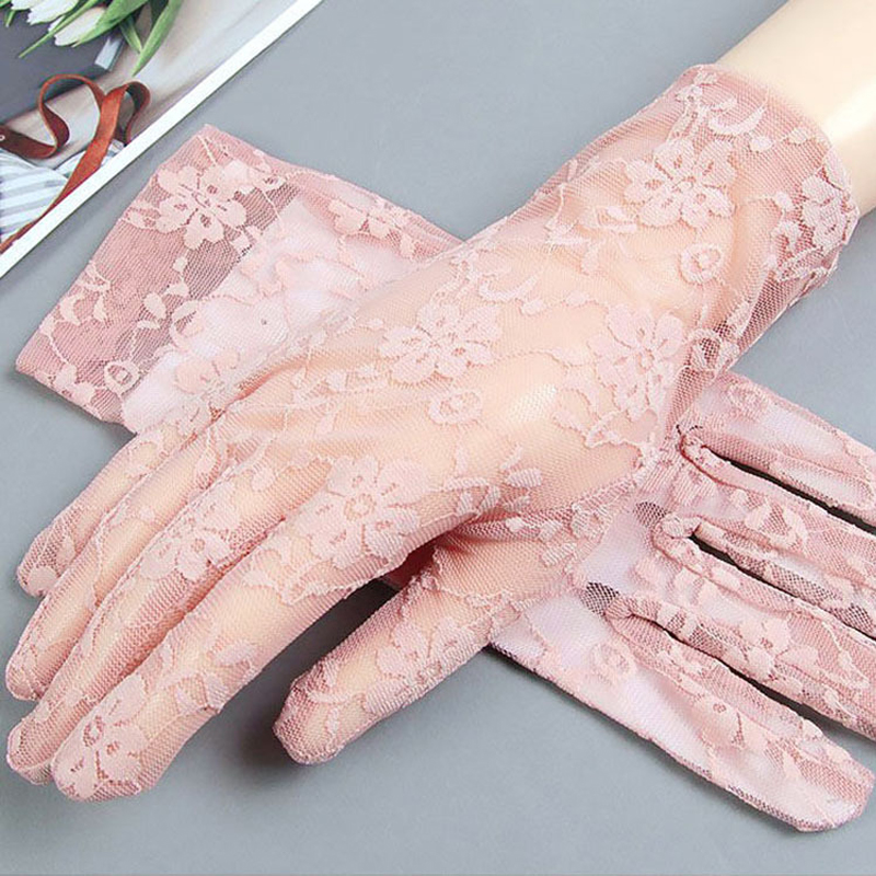 여성 장갑 여름 짧은 레이스 통기성 얇은 스타일 부드러 - Women Fashion Gloves 리뷰 및 가격