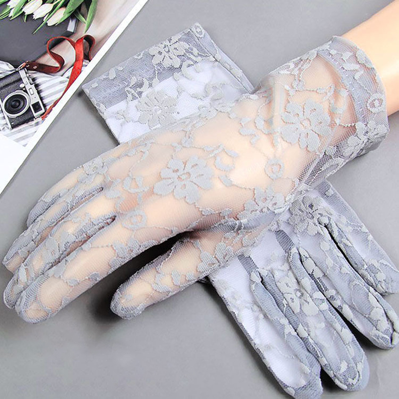 여성 장갑 여름 짧은 레이스 통기성 얇은 스타일 부드러 - Women Fashion Gloves 리뷰 및 가격