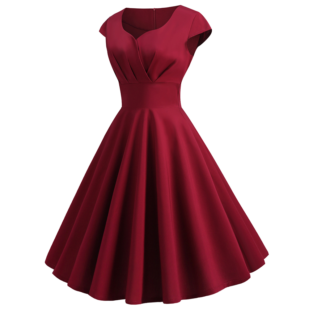 핫세일 패션 여성 드레스 빈티지 50년대 스타일 폴리에 - Women'S Fashion Of The 50S 리뷰 및 가격