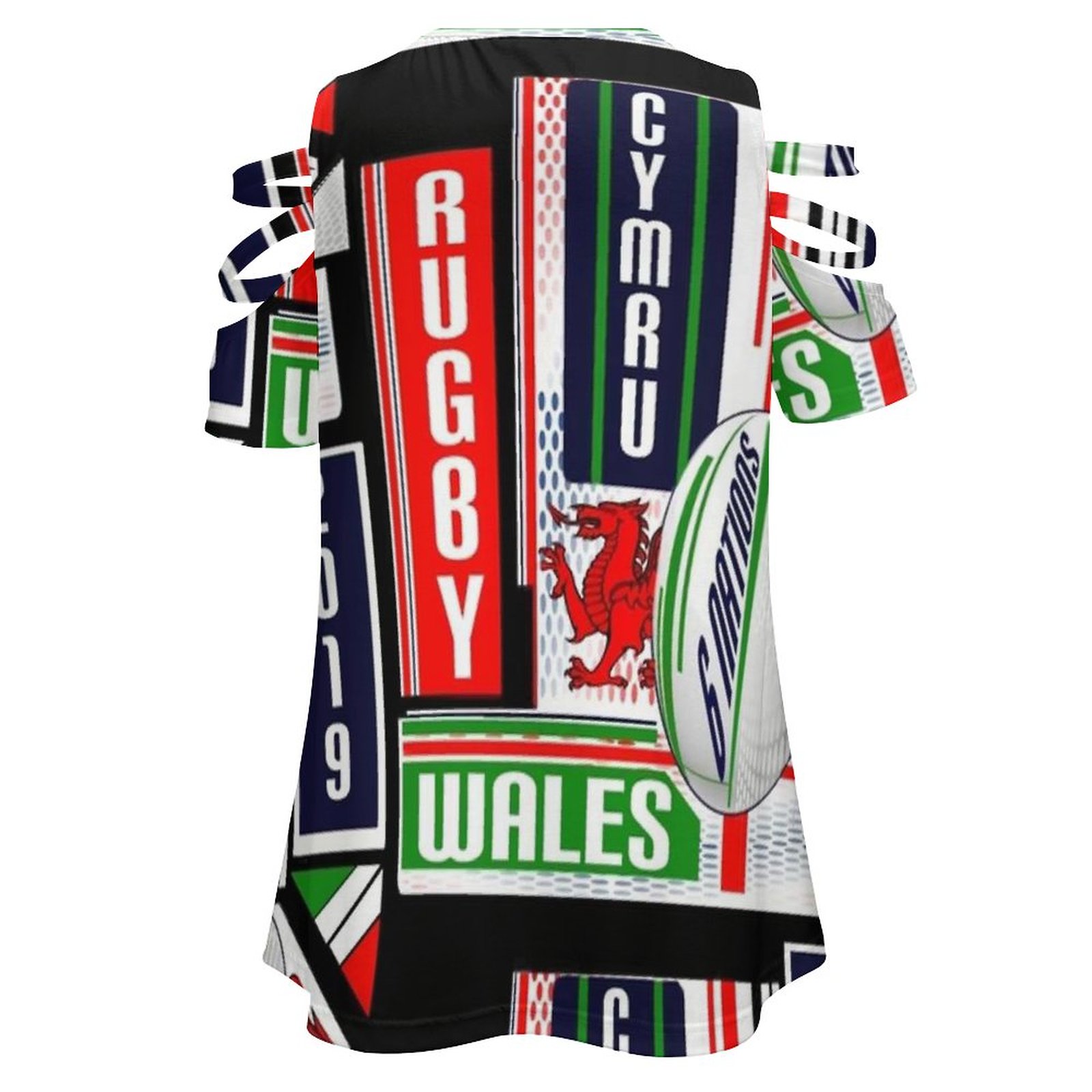 Cymru 웨일스 럭비팀 드래곤 6 네이션스 2019  - Women'S Fashion Rugby Top 리뷰 및 가격