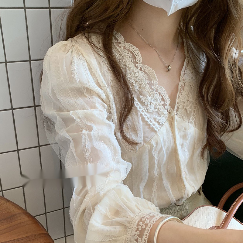 여성 레이스 패치워크 패션 브이넥 올매치 요정 같은 한 - Women'S Fashion Designer Clothes 리뷰 및 가격
