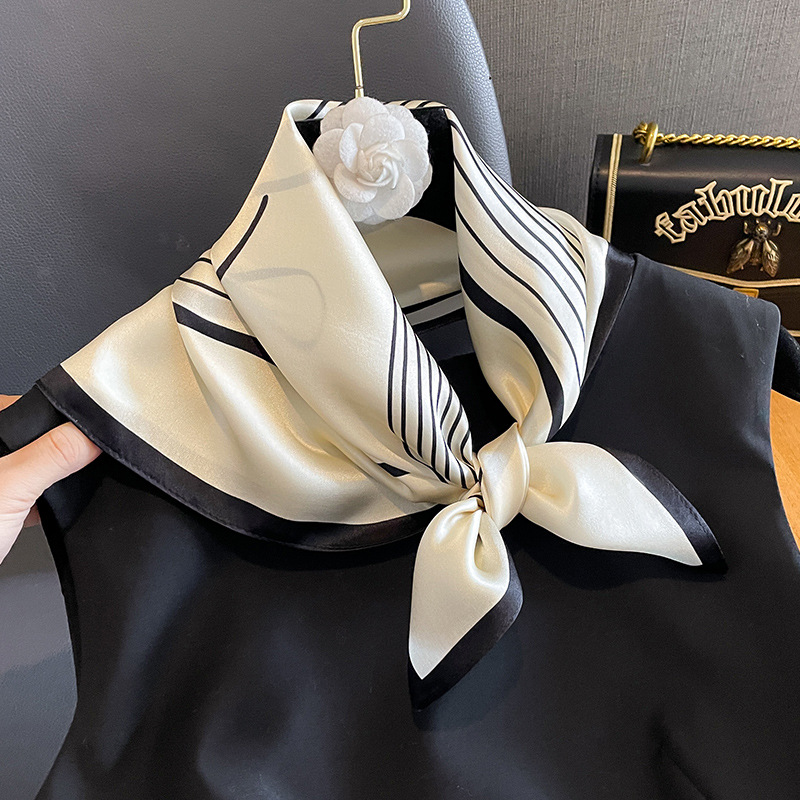 여성용 진짜 실크 사각 스카프, 디자인 숄 100%,  - Women Fashion Necktie 리뷰 및 가격
