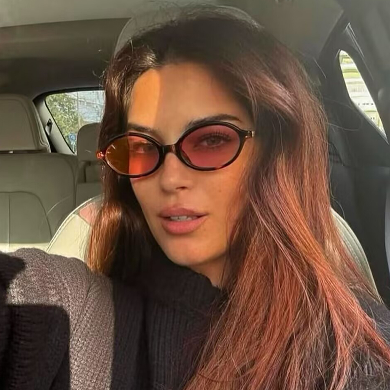 패션 타원형 간단한 선글라스 여성 레트로 작은 프레임  - Women Fashion Glasses 리뷰 및 가격