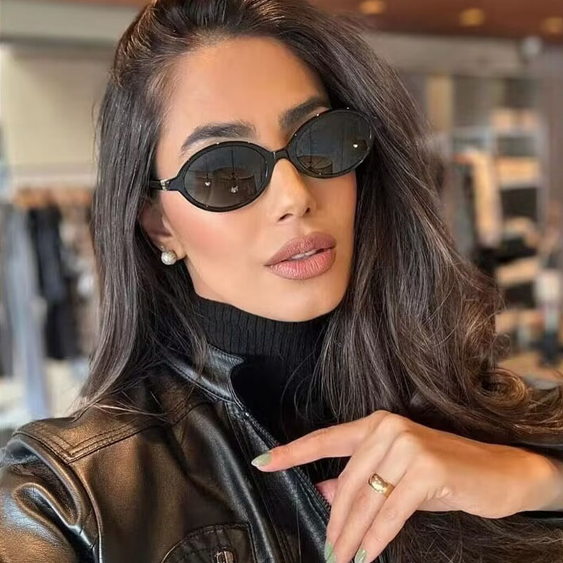 패션 타원형 간단한 선글라스 여성 레트로 작은 프레임  - Women Fashion Glasses 리뷰 및 가격
