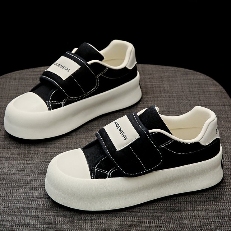 패션 여성용 플랫폼 보드 슈즈 캔버스 갑피 벨크로 디자 - Women'S Fashion Velcro Sneakers 리뷰 및 가격