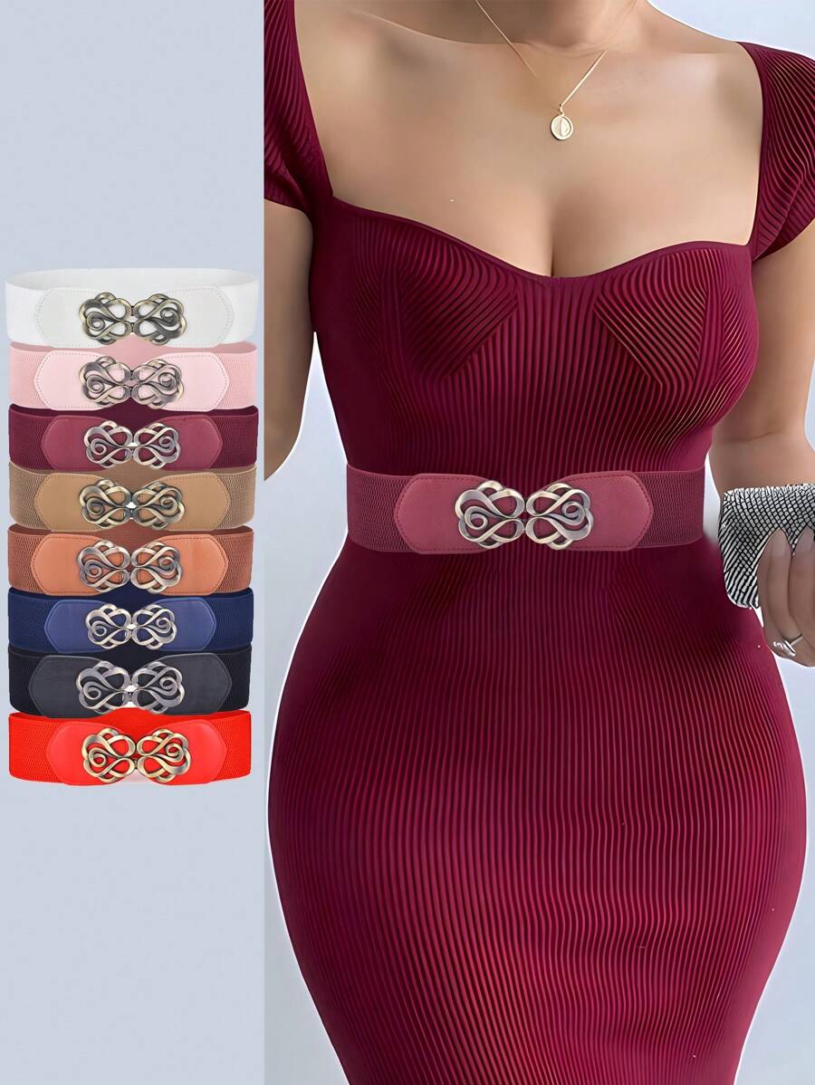 1pc 50년대 빈티지 와이드 탄성 허리 벨트, 여성용 - Women'S Fashion Of The 50S 리뷰 및 가격