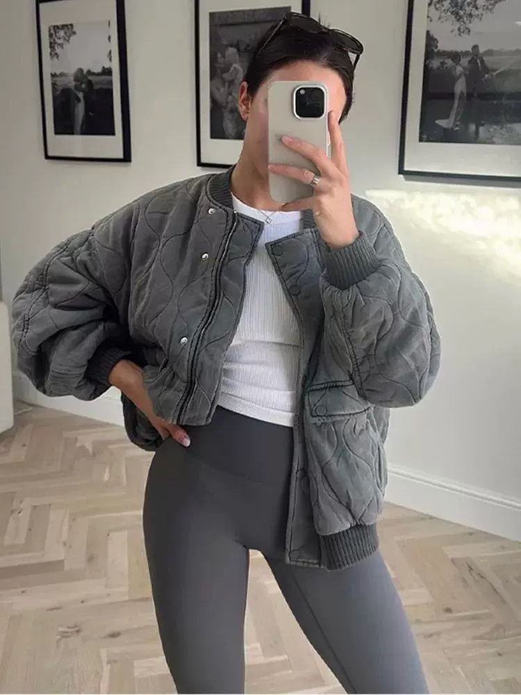 2025년 여성용 신상 빈티지 워싱 레트로 라이오셀 누 - Women'S Fashion Quilted Jacket 리뷰 및 가격