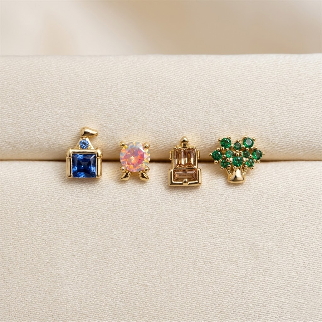 여자를위한 새로운 절묘한 귀여운 놀이 공원 스터드 귀걸 - Women'S Fashion Gifts 리뷰 및 가격