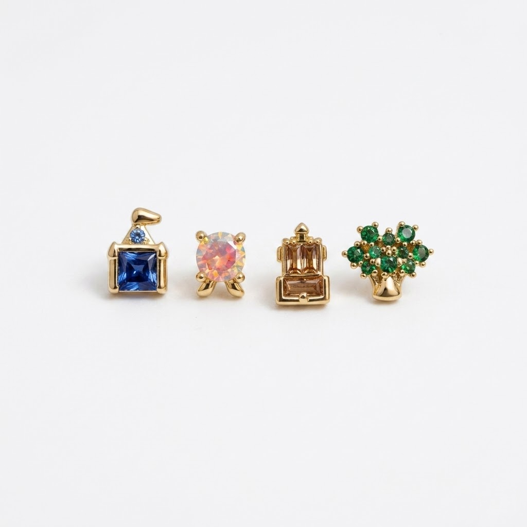 여자를위한 새로운 절묘한 귀여운 놀이 공원 스터드 귀걸 - Women'S Fashion Gifts 리뷰 및 가격