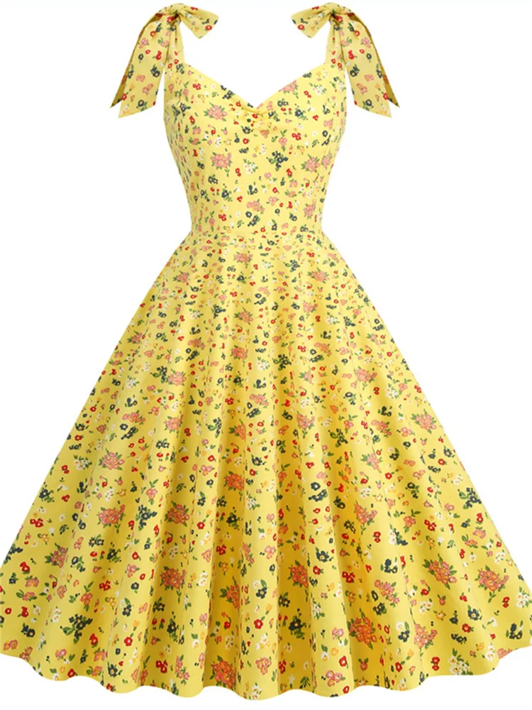 여성용 원피스 레트로 로커빌리 핀업 파티 로브, 우아한 - Women'S Fashion Of The 50S 리뷰 및 가격