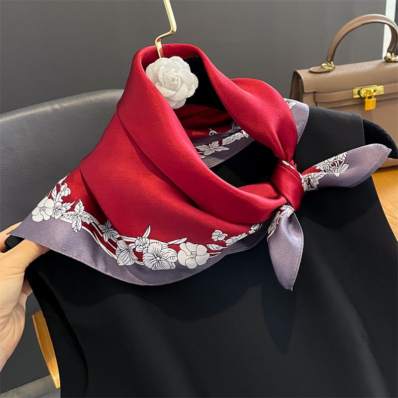 2024 럭셔리 프린트 100% 실크 스카프, 작은 목 - Women Fashion Necktie 리뷰 및 가격