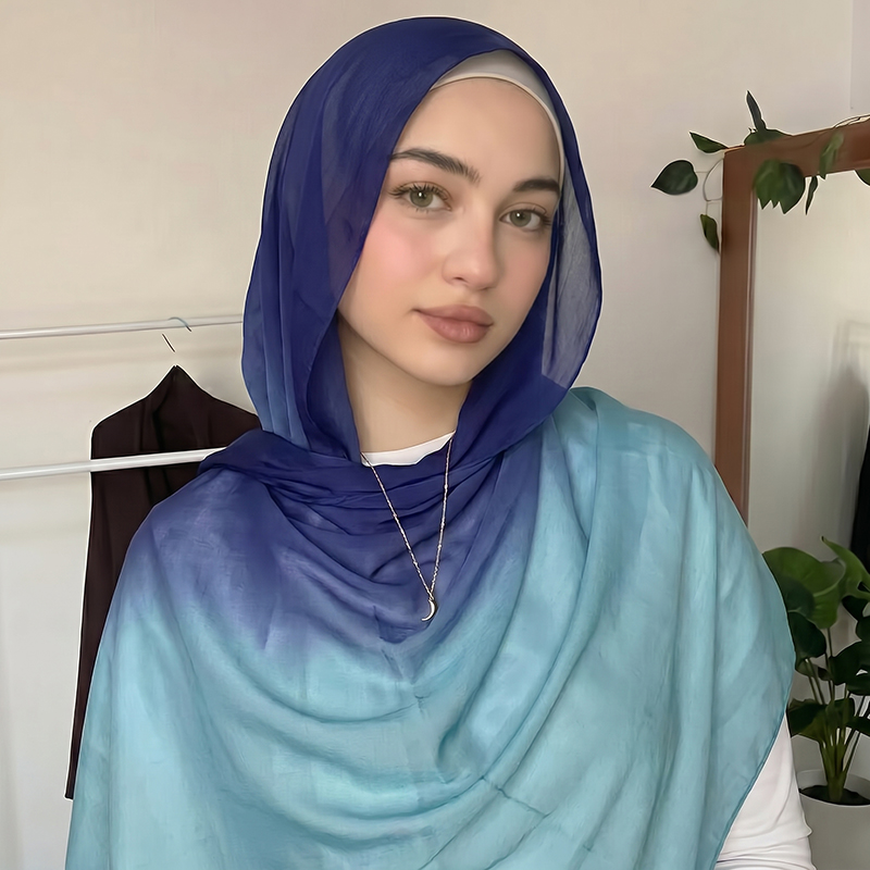 패션 무슬림 히잡 옴브레 스카프 부드럽고 편안한 헤드스 - Women'S Fashion Gifts 리뷰 및 가격