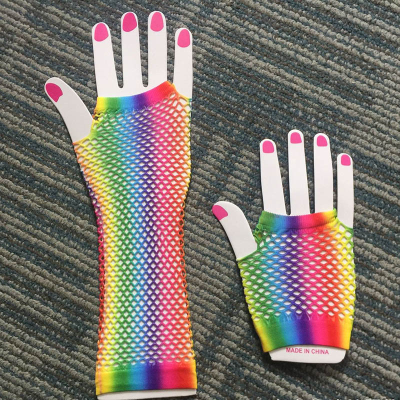 여성용 롱 피쉬넷 그물망 장갑 손가락 없는 메쉬 장갑  - Women Fashion Gloves 리뷰 및 가격