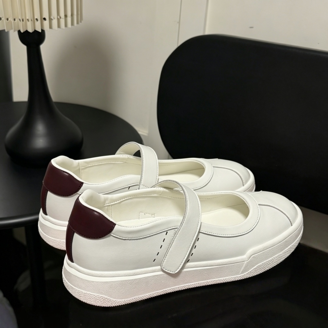 럭셔리 여성 신발 수제 화이트 발레 스타일 스니커즈 벨 - Women'S Fashion Velcro Sneakers 리뷰 및 가격