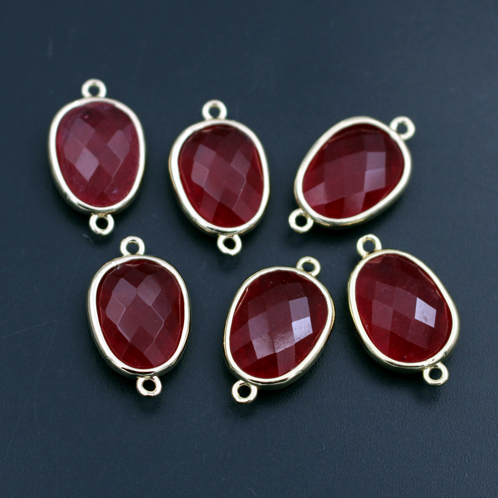 10pcs 패션면 처리 된 천연 돌 커넥터 DIY 여성 - Women'S Fashion Earrings 리뷰 및 가격
