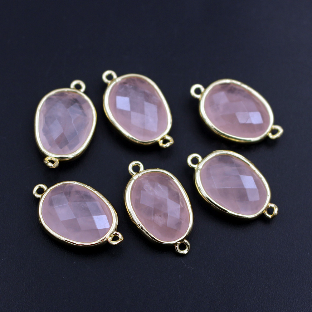 10pcs 패션면 처리 된 천연 돌 커넥터 DIY 여성 - Women'S Fashion Earrings 리뷰 및 가격