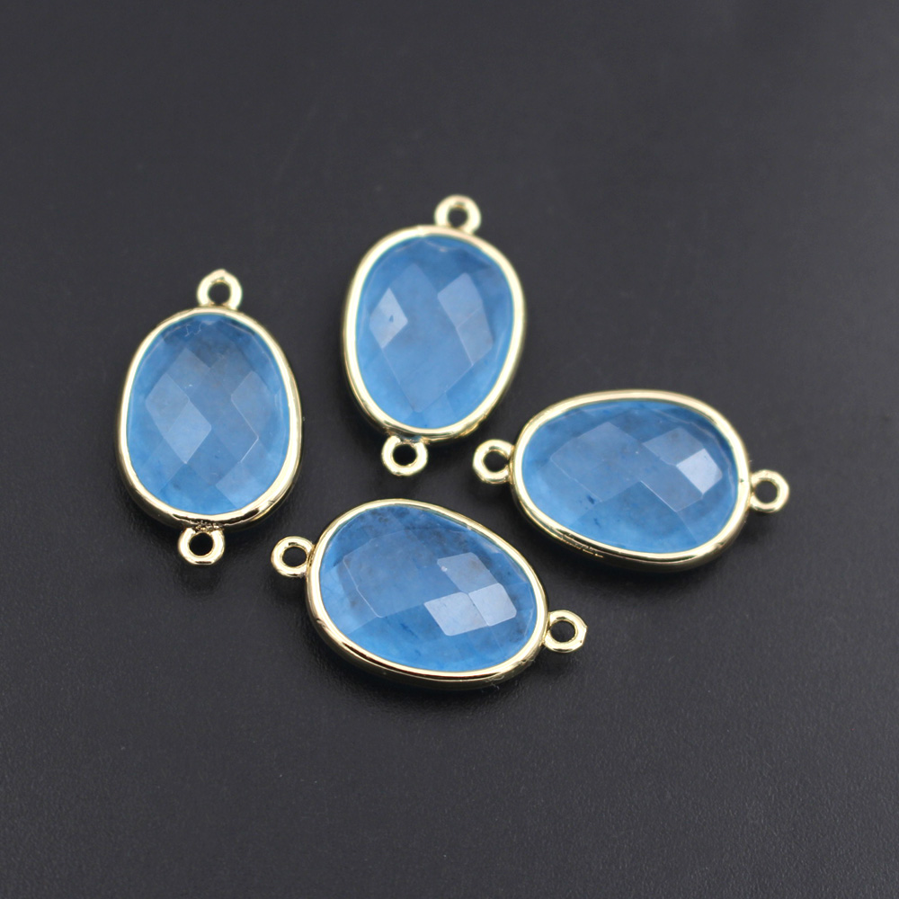 10pcs 패션면 처리 된 천연 돌 커넥터 DIY 여성 - Women'S Fashion Earrings 리뷰 및 가격