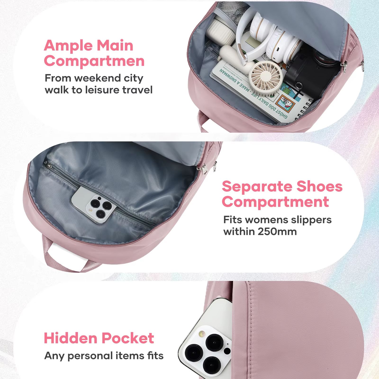 여성용 가방, 신발 수납공간이 있는 소형 스포츠 백팩, - Women'S Fashion Belts 리뷰 및 가격