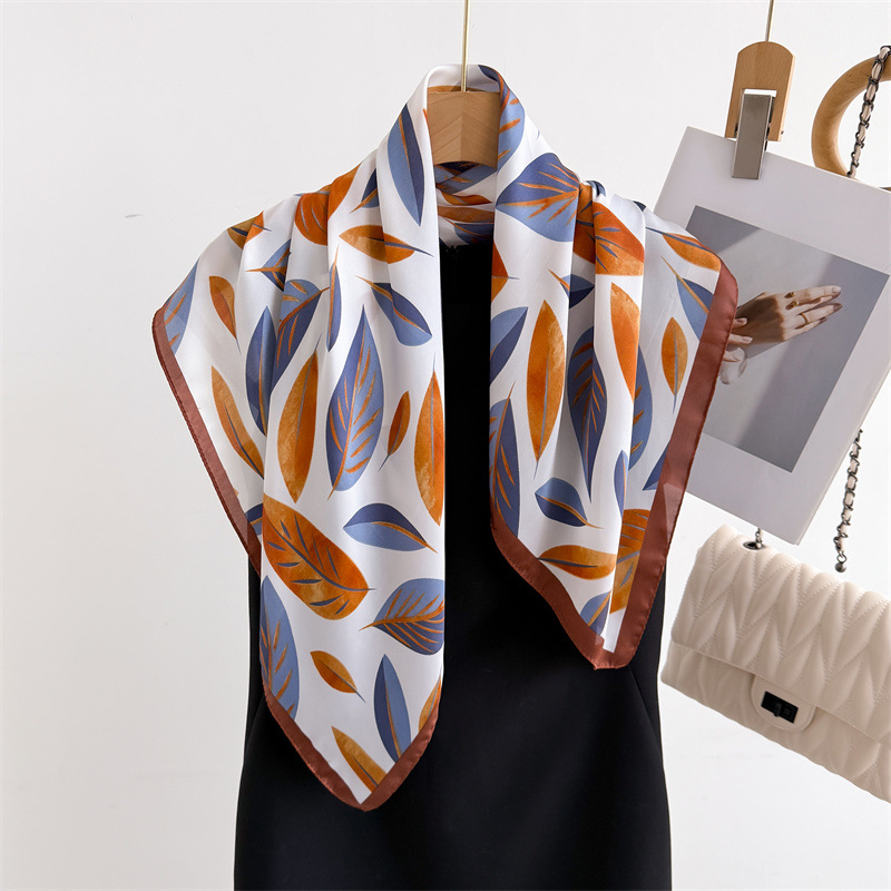 럭셔리 브랜드 프린트 70cm 스퀘어 스카프 여성 실크 - Women Fashion Necktie 리뷰 및 가격