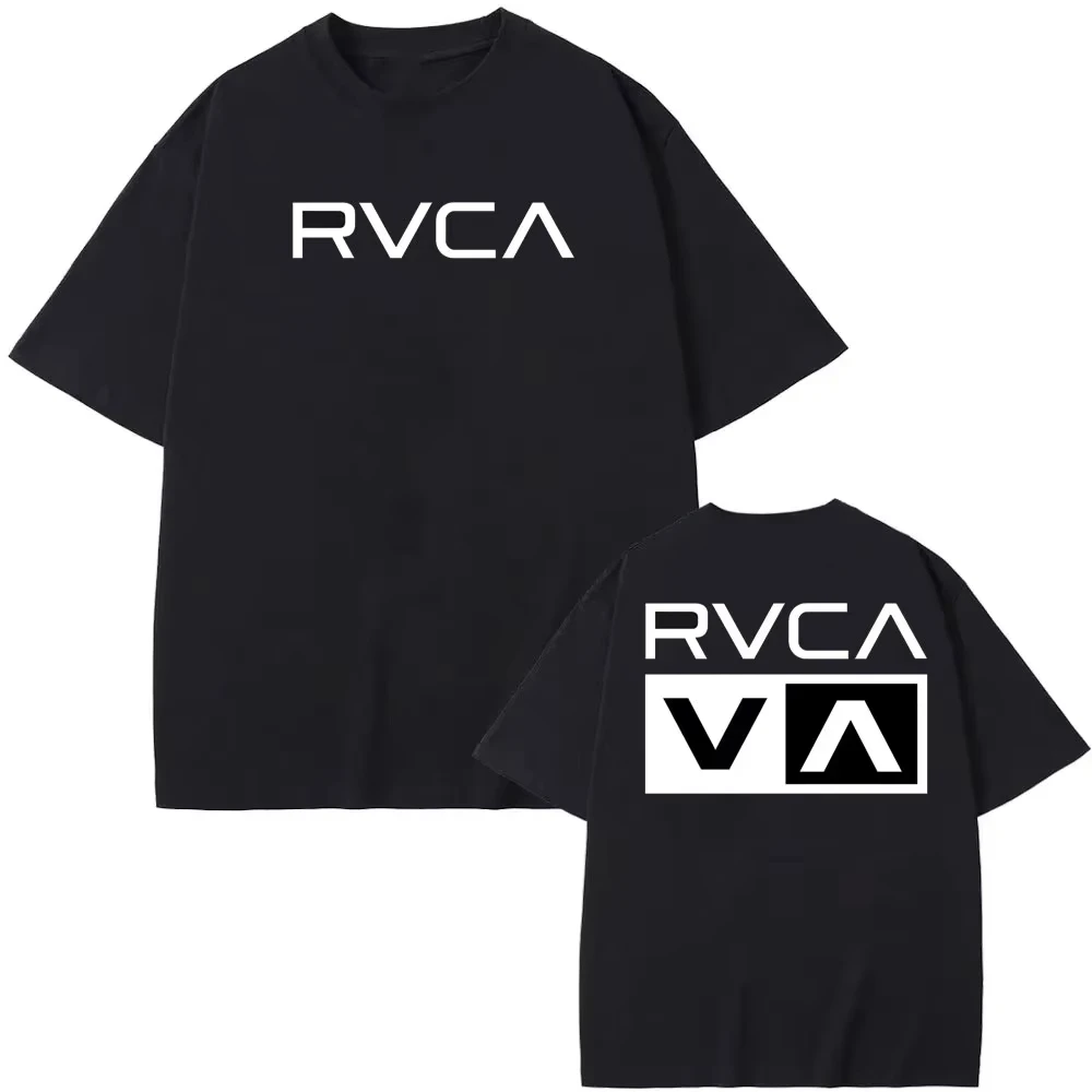 RVCA T 셔츠 블랙 티 여름 코튼 티셔츠 여름 짧은 - Women'S Fashion Designer Clothes 리뷰 및 가격