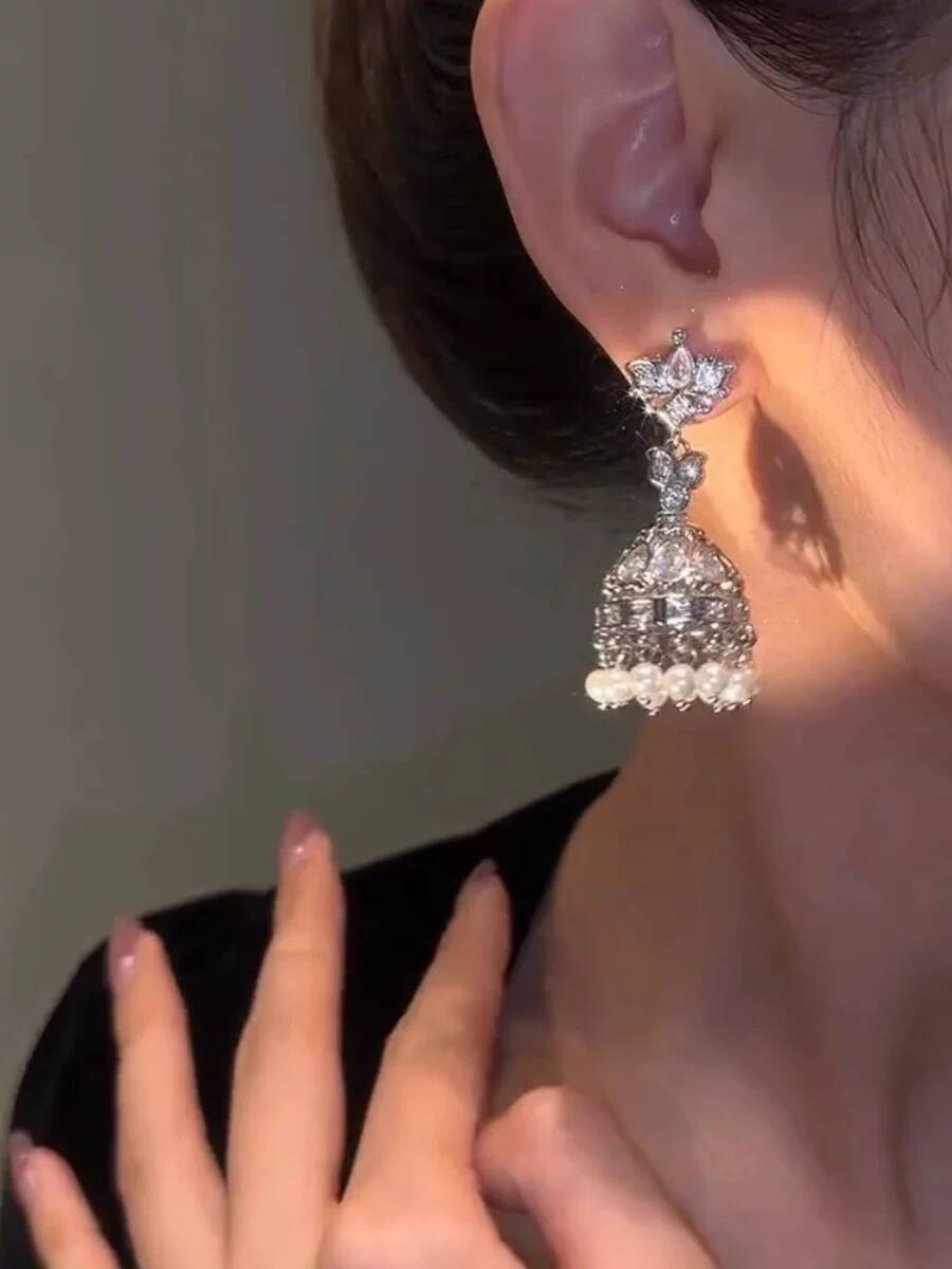 인도풍 과장된 새장 귀걸이 패션 연례회의 고급스러운 랜 - Women'S Fashion Earrings 리뷰 및 가격